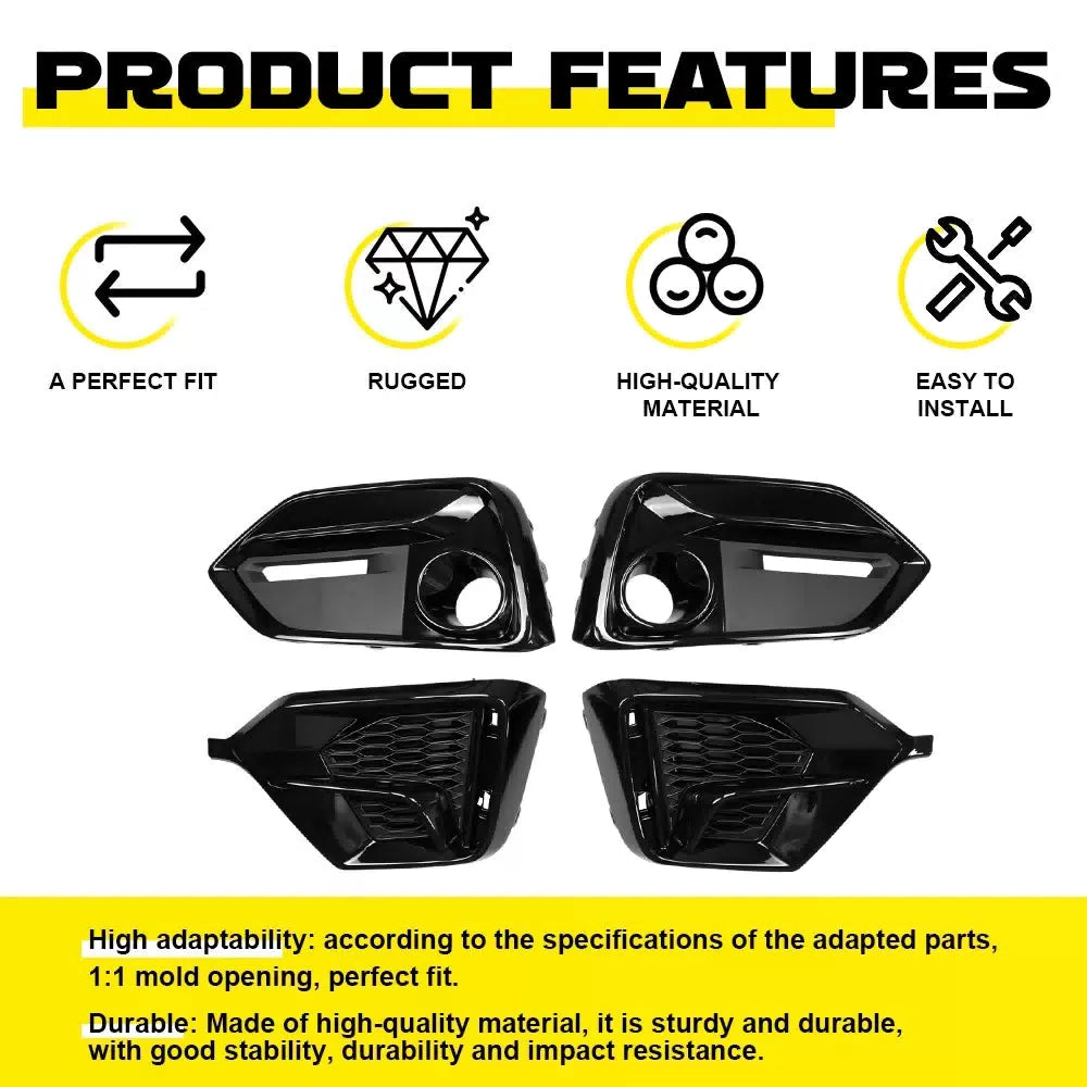 FOR 16-21 CIVIC TYPE R FK8 FACELIFT FRONT REAR BUMPER FOG LIGHT GARNISH COVER EA 6B93BC-57 [7]
