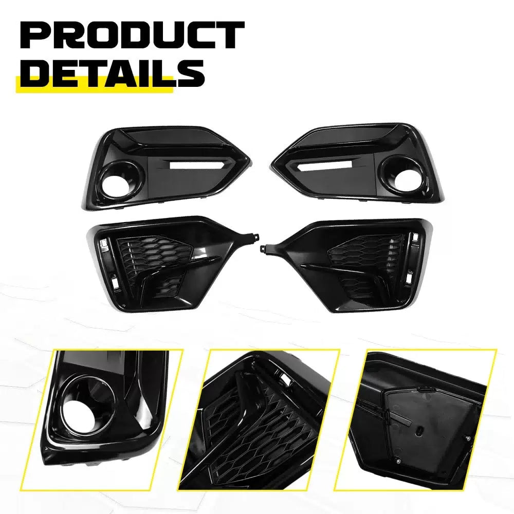 FOR 16-21 CIVIC TYPE R FK8 FACELIFT FRONT REAR BUMPER FOG LIGHT GARNISH COVER EA 6B93BC-57 [8]