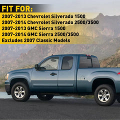 FOR 2007-2013 CHEVY SILVERADO 1500 2500 3500 HD Chrome Fuel Tank Gas Door COVER 6B93BC-57 [2]