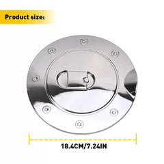 FOR 2007-2013 CHEVY SILVERADO 1500 2500 3500 HD Chrome Fuel Tank Gas Door COVER 6B93BC-57 [3]