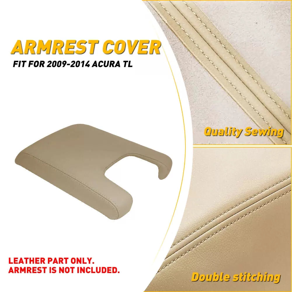 FOR 2009-2014 Acura TL Center Console Lid Armrest Cover Vinyl Leather Trim EOA 6B93BC-57 [10]
