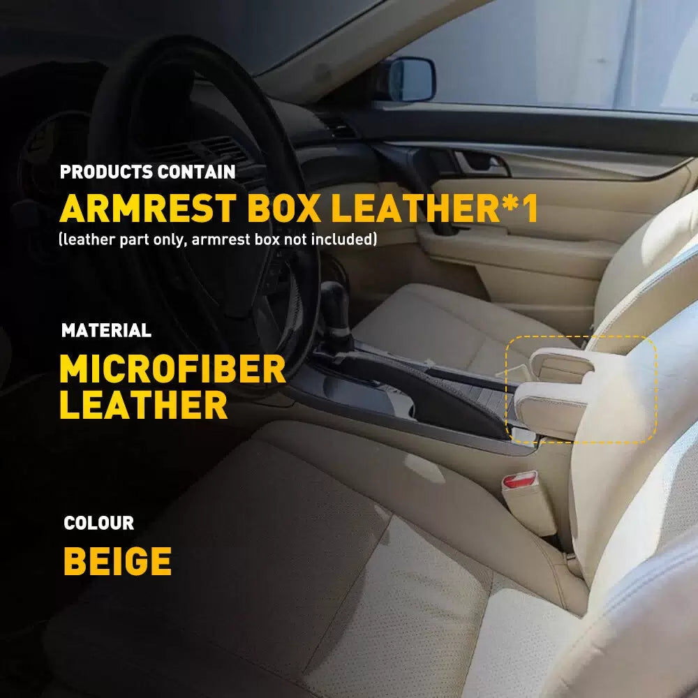 FOR 2009-2014 Acura TL Center Console Lid Armrest Cover Vinyl Leather Trim EOA 6B93BC-57 [2]