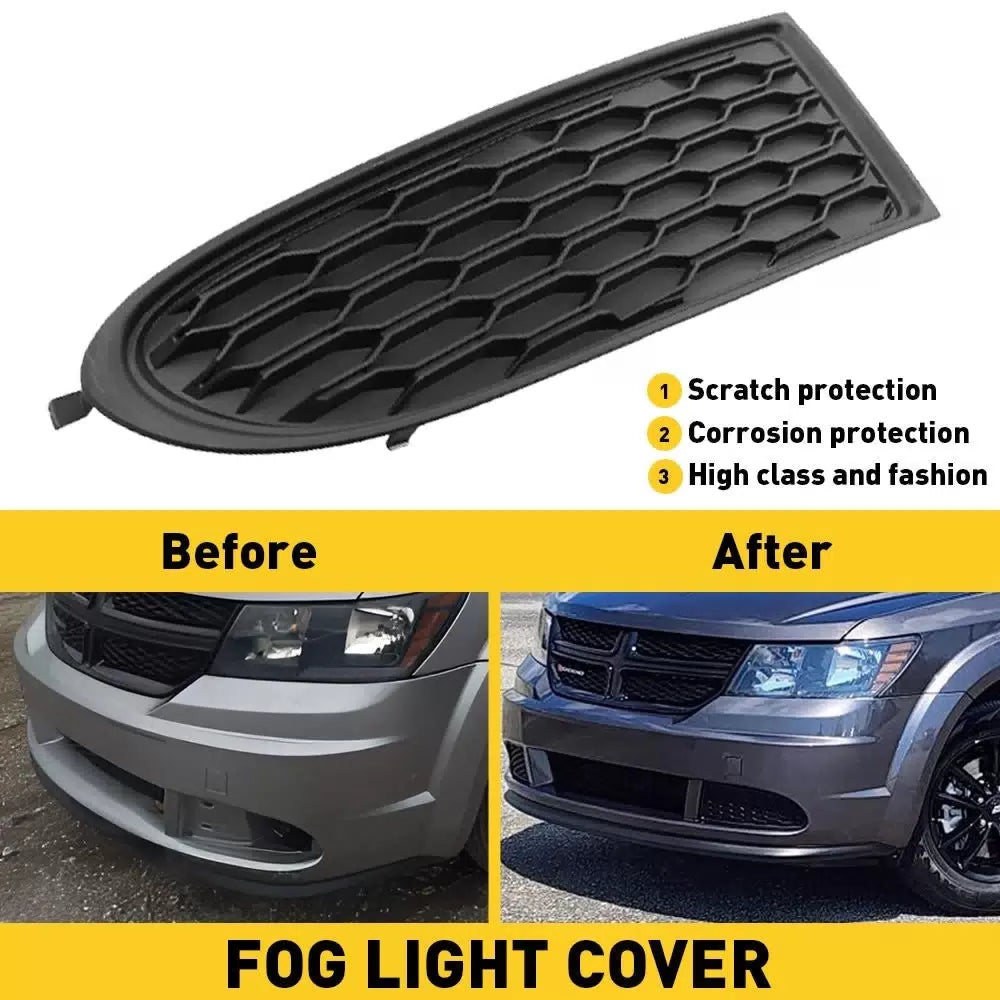 FOR 2011-2020 DODGE JOURNEY LEFT DRIVER FRONT FOG LIGHT LAMP COVER GRILL BEZEL A 6B93BC-57 [10]