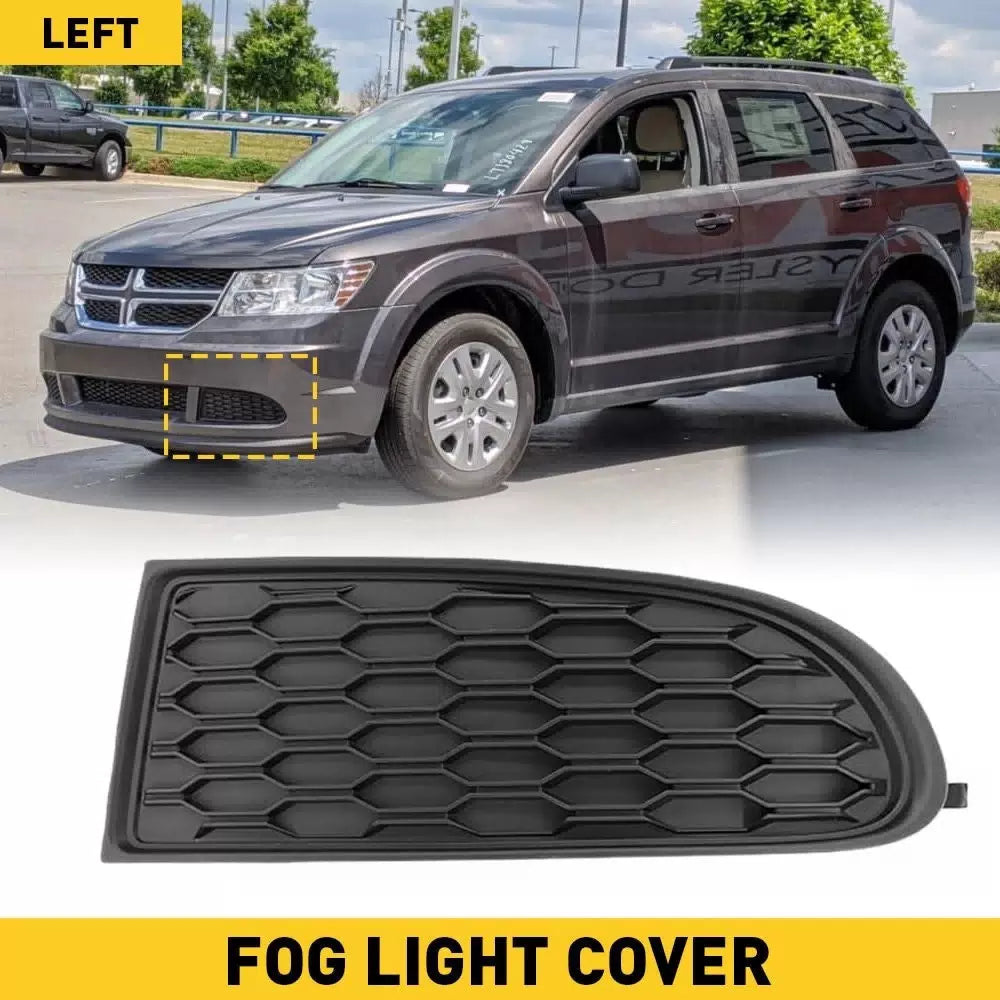 FOR 2011-2020 DODGE JOURNEY LEFT DRIVER FRONT FOG LIGHT LAMP COVER GRILL BEZEL A 6B93BC-57 [11]