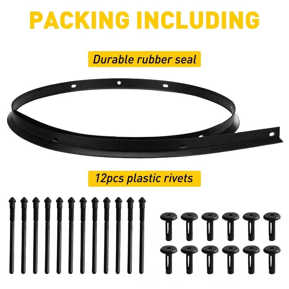FOR 2018-22 Dodge Challenger Front Hood Bumper Weatherstrip Seal And Rivets EOA 6B93BC-57 [3]