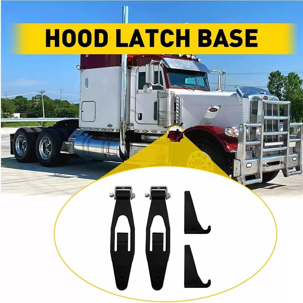 FOR Kenworth W900 Peterbilt 377 378 379 Hood Latch Kit 1 Pair OEM # L56-0001 EOA 6B93BC-57 [10]