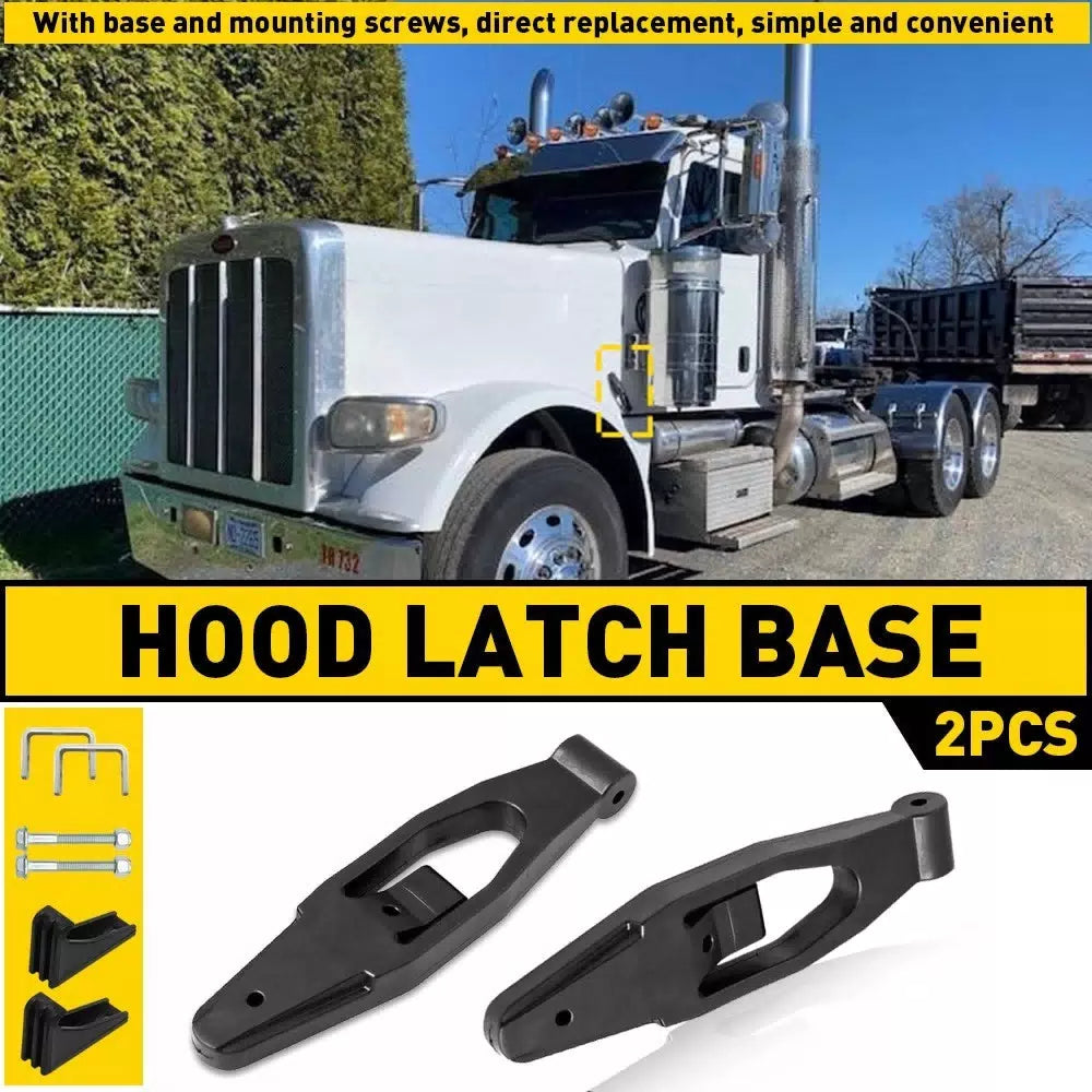 FOR Kenworth W900 Peterbilt 377 378 379 Hood Latch Kit 1 Pair OEM # L56-0001 EOA 6B93BC-57 [2]