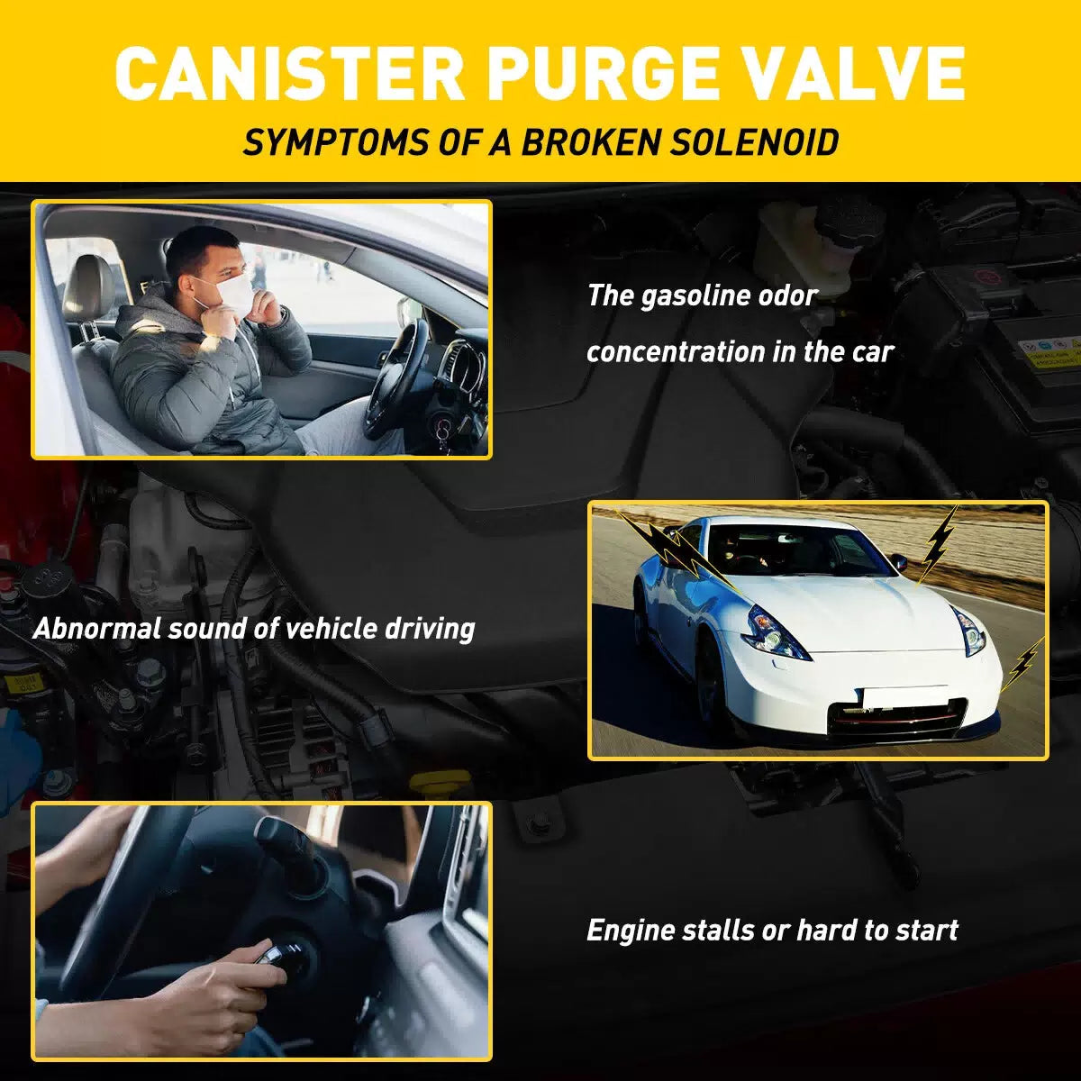 FOR TOYOTA COROLLA 09-13 CE LE S STD 4 Cyl VAPOR CANISTER PURGE SOLENOID VALVE A 6B93BC-57 [6]