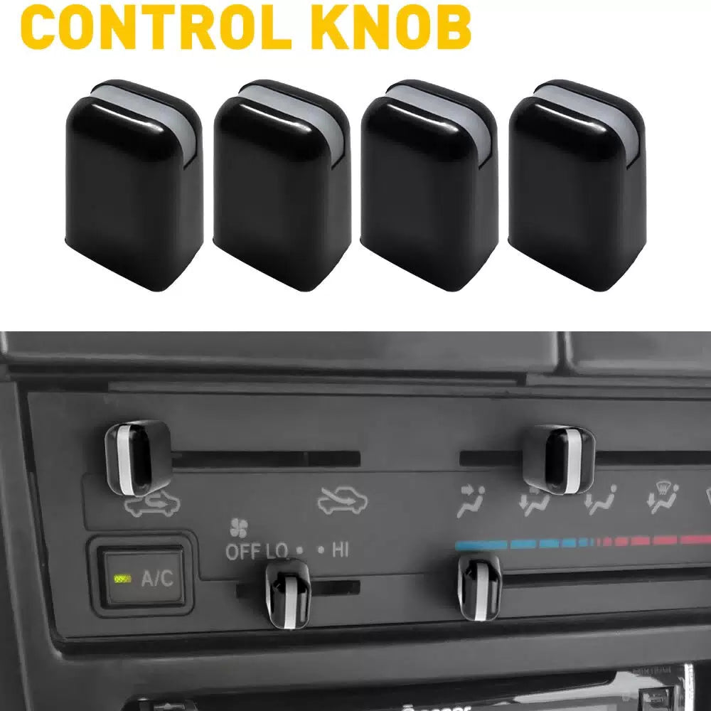 FOR TOYOTA COROLLA 4RUNNER TACOMA CONTROL KNOBS DIALS HEATER A/C FAN SET OF 4 EA 6B93BC-57 [1]