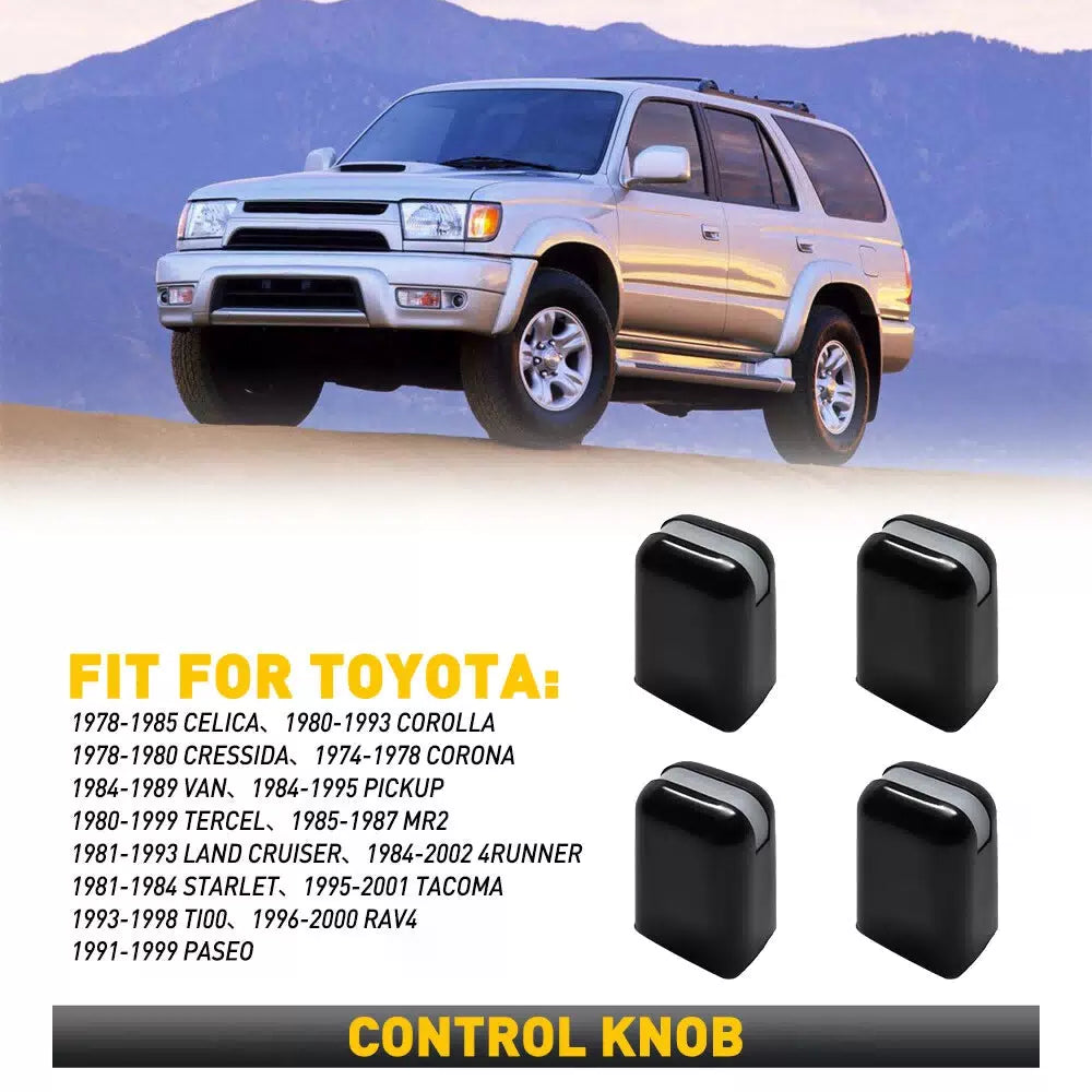 FOR TOYOTA COROLLA 4RUNNER TACOMA CONTROL KNOBS DIALS HEATER A/C FAN SET OF 4 EA 6B93BC-57 [10]