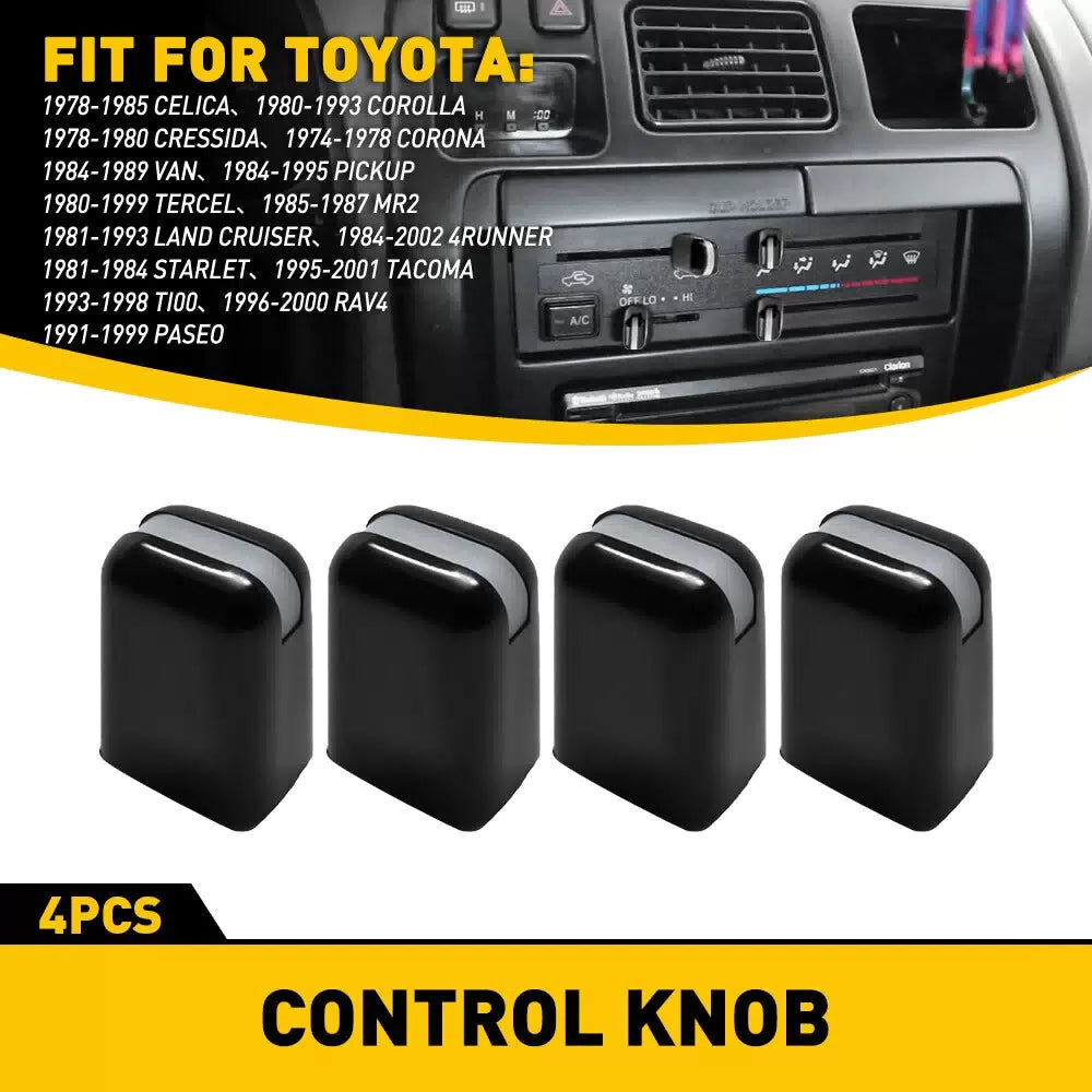 FOR TOYOTA COROLLA 4RUNNER TACOMA CONTROL KNOBS DIALS HEATER A/C FAN SET OF 4 EA 6B93BC-57 [8]