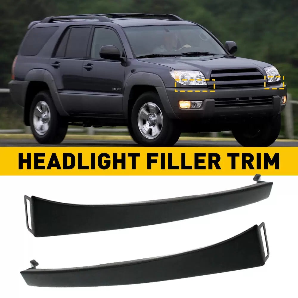 FRONT BUMPER GRILLE HEADLIGHT FILLER TRIM PANELS SET FOR 03-05 TOYOTA 4RUNNER EA 6B93BC-57 [1]