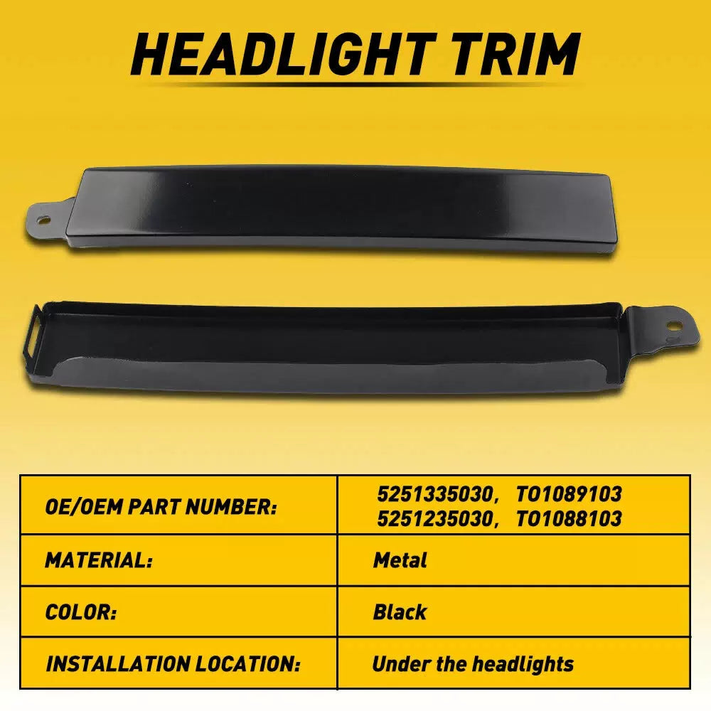 FRONT BUMPER GRILLE HEADLIGHT FILLER TRIM PANELS SET FOR 96-02 TOYOTA 4RUNNER EA 6B93BC-57 [6]