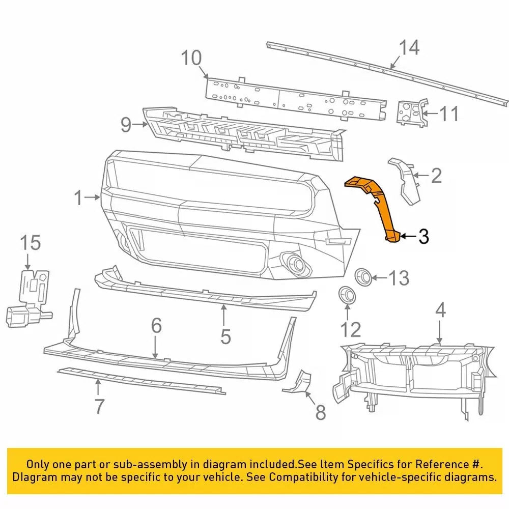 FRONT FASCIA BUMPER BRACKET RIGHT & LEFT SIDE For DODGE CHALLENGER 2008-2021 EOA 6B93BC-57 [8]