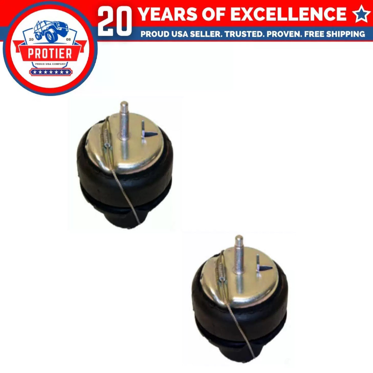 FRONT & REAR MOTOR MOUNT SET FOR 1999-2009 VOLVO S60/ S80/ V70/ XC70/ XC90 6B93BC-57 [1]