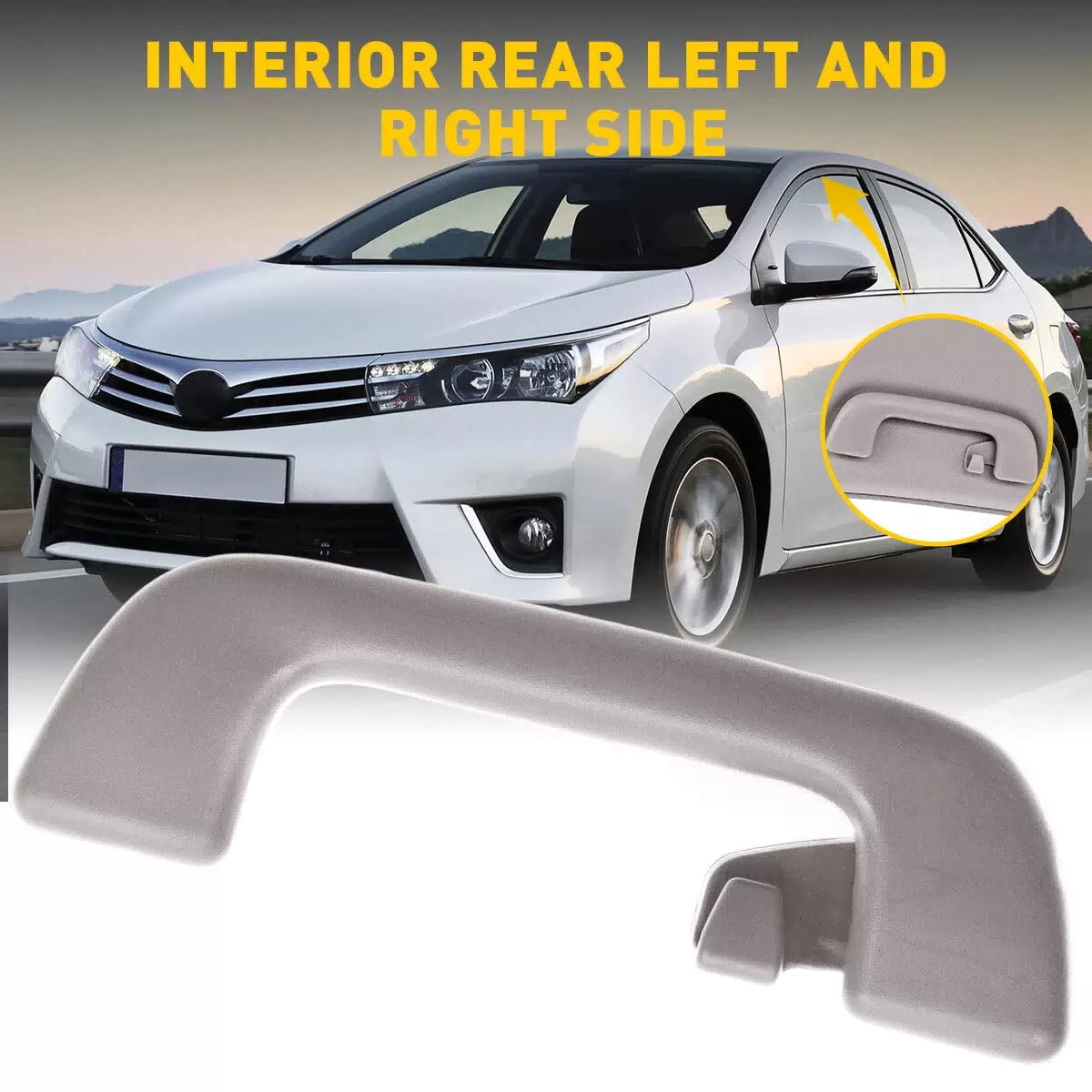 F+R Car Roof Armrest Ceiling Inner Pull Handle for Toyota Corolla Yaris Vios 6B93BC-57 [10]