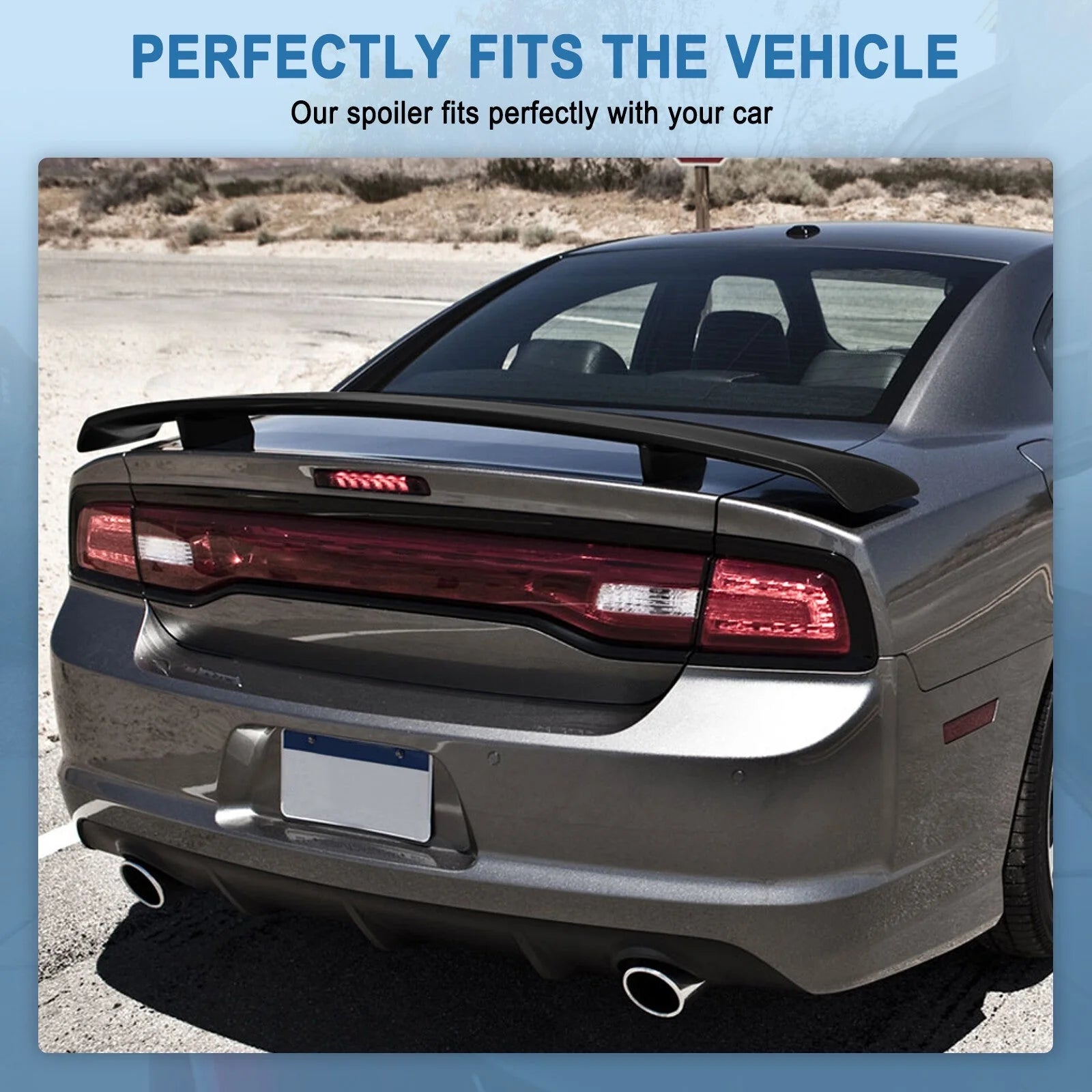 Factory Style Rear Trunk Wing Spoiler For 2011-2018 Dodge Charger 6B93BC-57 [2]