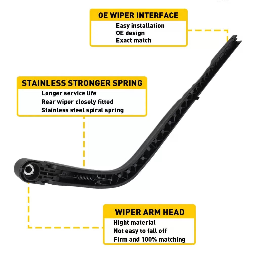 Fit For 2004-2006 Scion XB Rear Windshield Wiper Arm Blade Set 524152010 Black 6B93BC-57 [11]