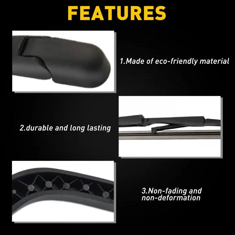 Fit For 2004-2006 Scion XB Rear Windshield Wiper Arm Blade Set 524152010 Black 6B93BC-57 [6]