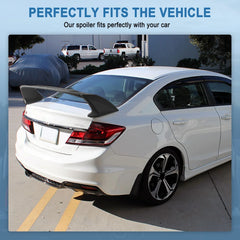 Fit For 2006-2011 Honda Civic 8th Gen 4DR Black Rear Trunk Wing Spoiler 6B93BC-57 [2]