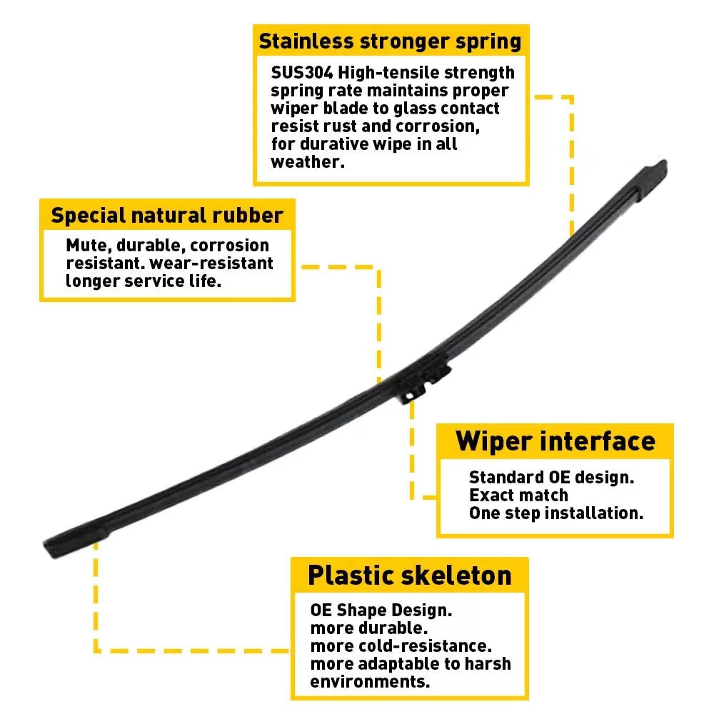 Fit For 2016 2017 2018 Volvo XC90 Rear Windshield Wiper Arm Blade Set 31349857 6B93BC-57 [5]