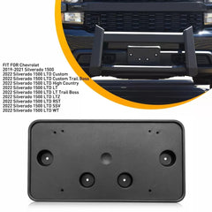 Fit For 2019-2021 Chevy Silverado 1500 Front License Plate Tag Bracket Holder EA 6B93BC-57 [1]