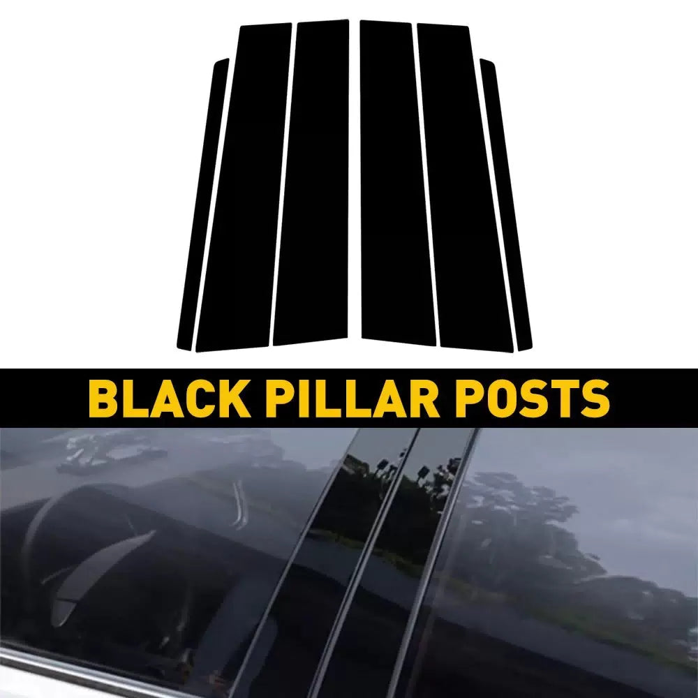Fit For Ford Explorer 2011-2019 Black Pillar Door Posts Cover Panel Trim 6pcs EA 6B93BC-57 [1]