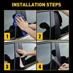 Fit For Ford Explorer 2011-2019 Black Pillar Door Posts Cover Panel Trim 6pcs EA 6B93BC-57 [3]