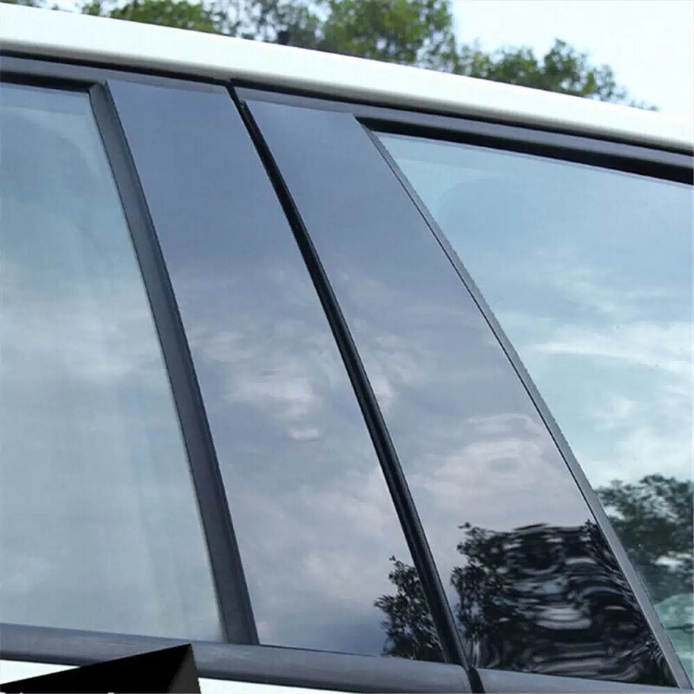 Fit For Ford Explorer 2011-2019 Black Pillar Door Posts Cover Panel Trim 6pcs EA 6B93BC-57 [6]