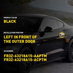 Fit Ford Mustang 2015-21 Shadow G1 Driver Door Handle Key Cap Cover Bezel USEOA 6B93BC-57 [2]