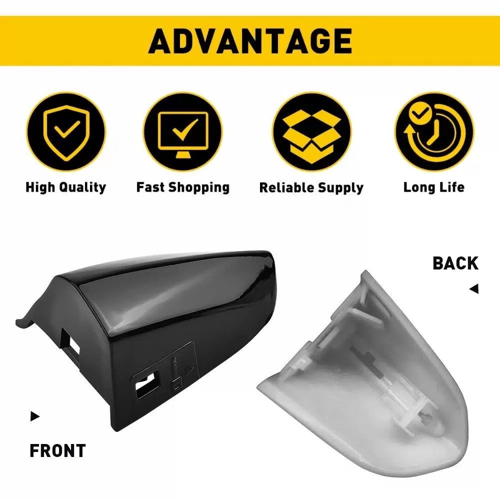 Fit Ford Mustang 2015-21 Shadow G1 Driver Door Handle Key Cap Cover Bezel USEOA 6B93BC-57 [7]