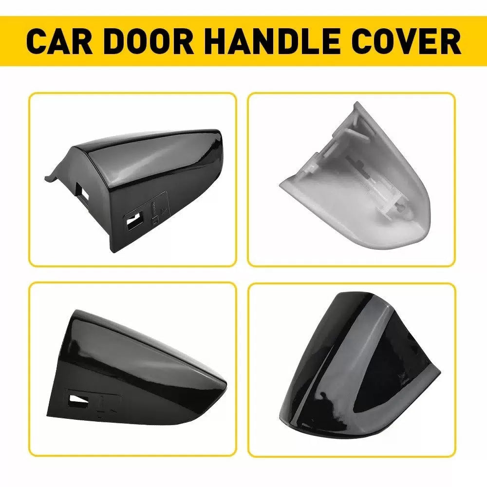 Fit Ford Mustang 2015-21 Shadow G1 Driver Door Handle Key Cap Cover Bezel USEOA 6B93BC-57 [8]