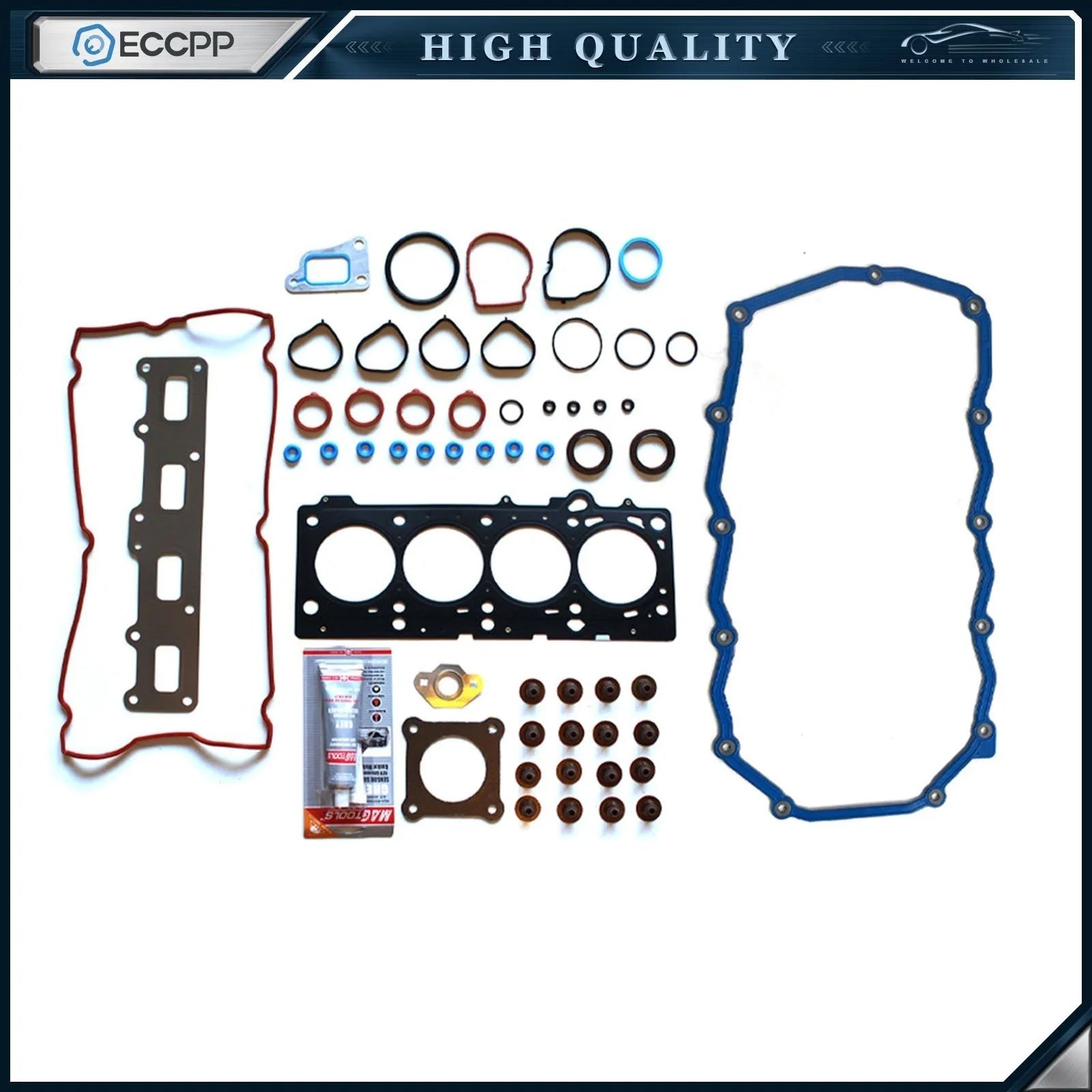 Fits 04-08 Dodge Stratus Chrysler PT Cruiser 2.4L Head Gasket Set&Oil Pan Gasket KOEEP [1]