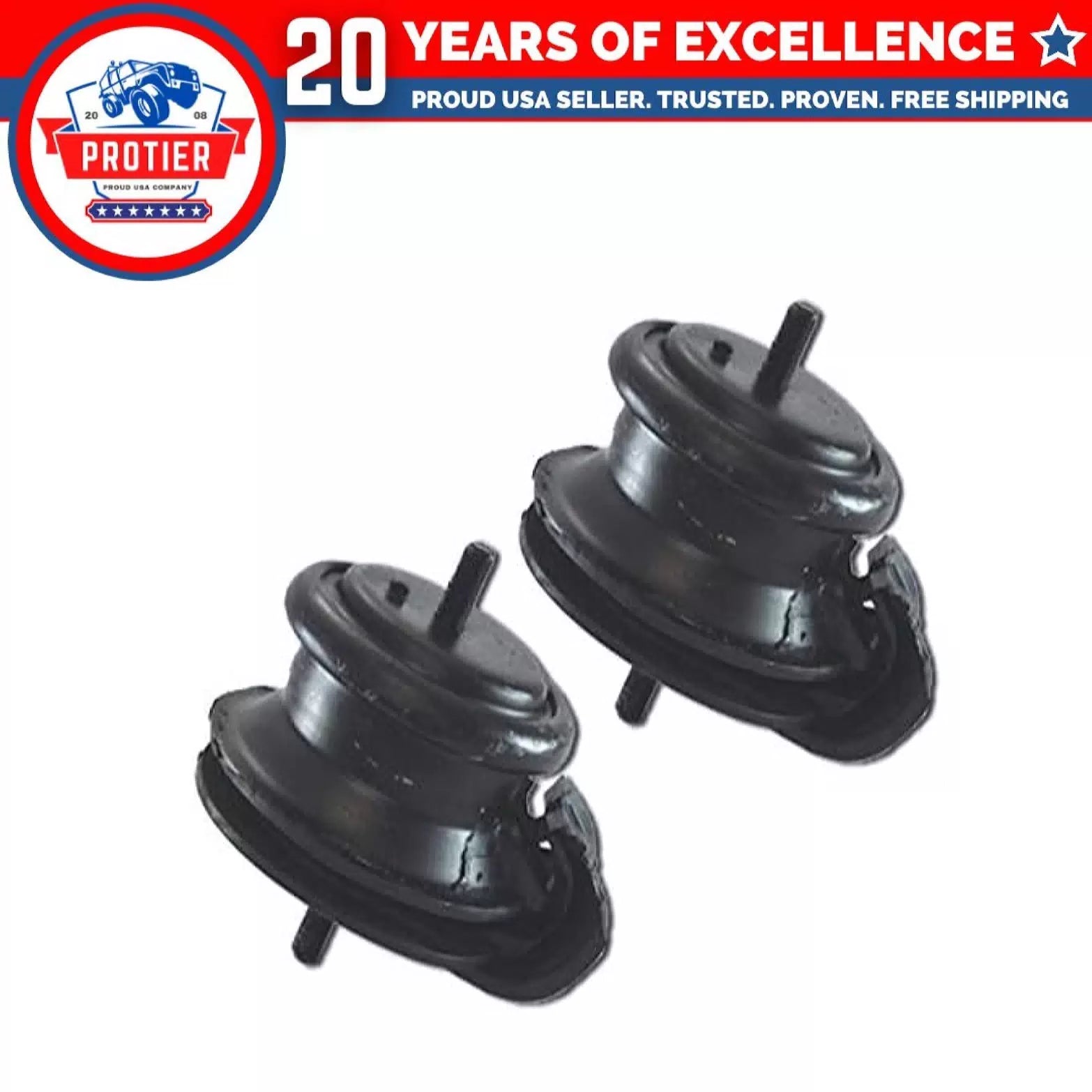 Fits 1990-1996 Nissan 300ZX Coupe 3.0L Front L & R Motor Mount Set 2PCS : 6B93BC-57 [1]