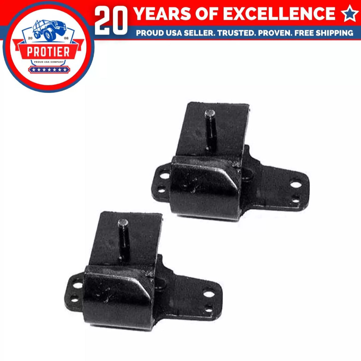 Fits 1995-1997 Nissan Pickup 2.4L 2WD Front Left & Right Motor Mount Set 2PCS : 6B93BC-57 [1]