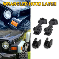 Fits 1997-2006 Jeep Wrangler TJ Hood Latch Pins Lock Hood Hood Latches Catch Kit 6B93BC-57 [2]