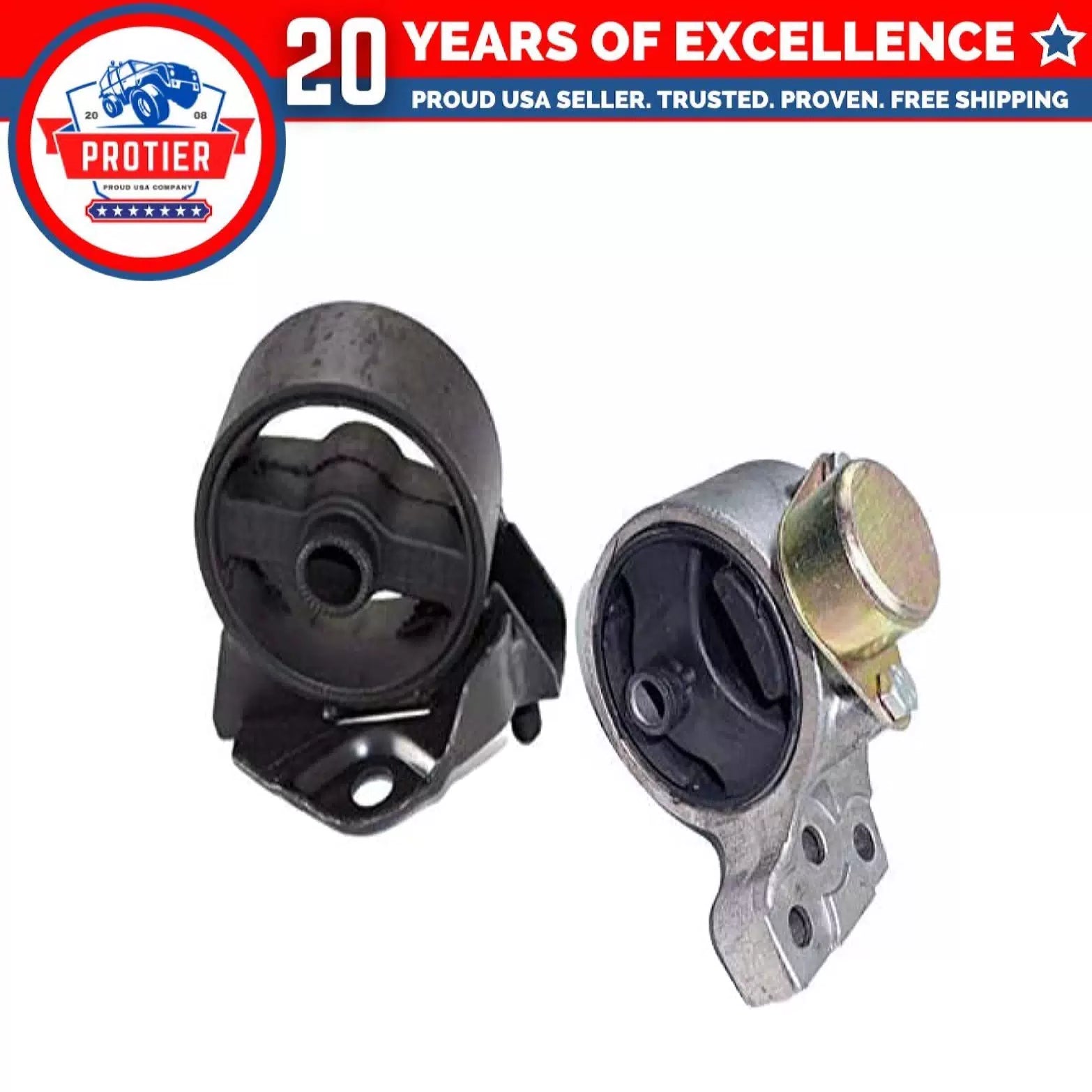 Fits 1999-2000 Hyundai Elantra 2.0L MANUAL Trans Front & F. Right Motor Mount 6B93BC-57 [1]