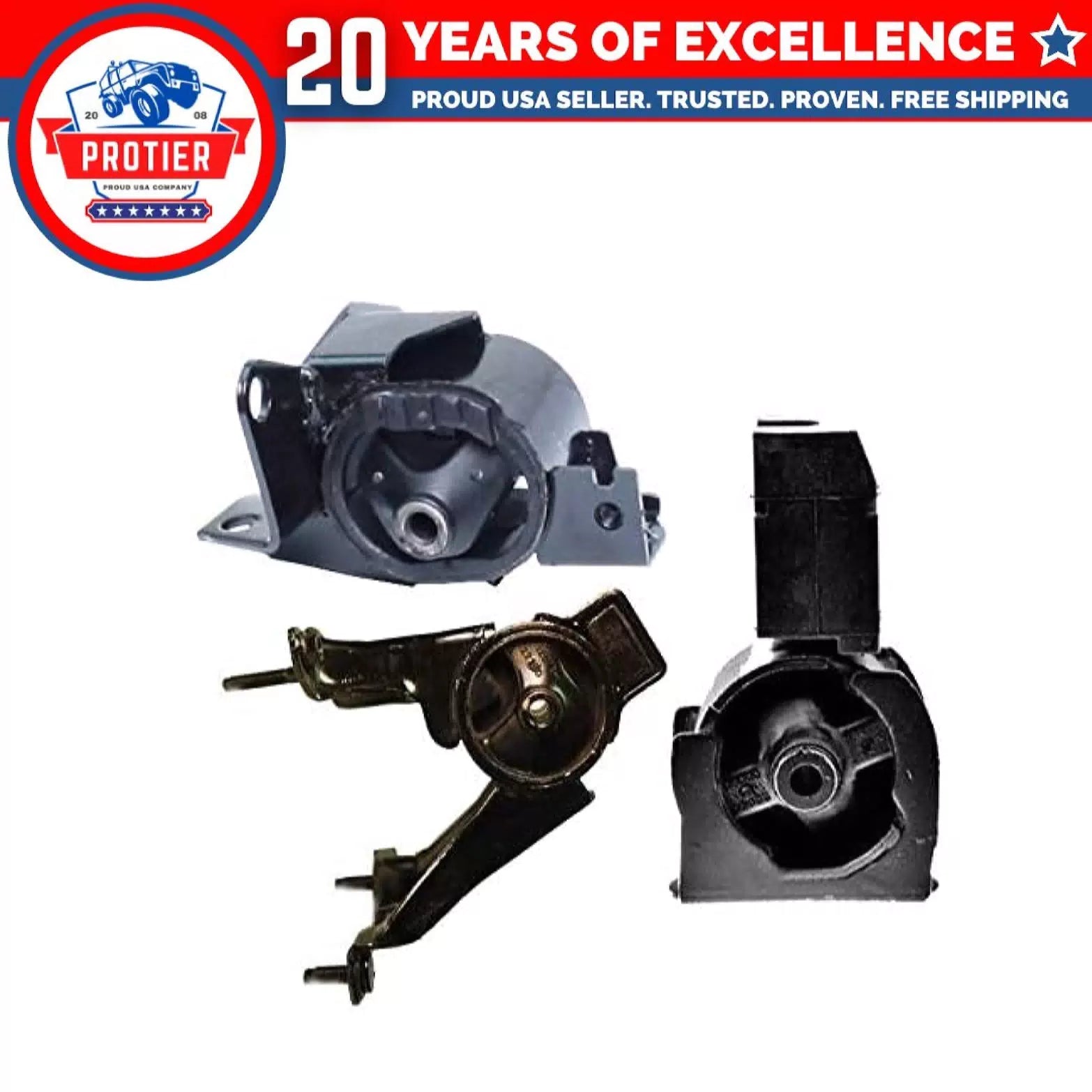 Fits 2000-2005 Toyota Celica 1.8L Engine Motor & Trans Mount Set 3PCS : A4219, 6B93BC-57 [1]