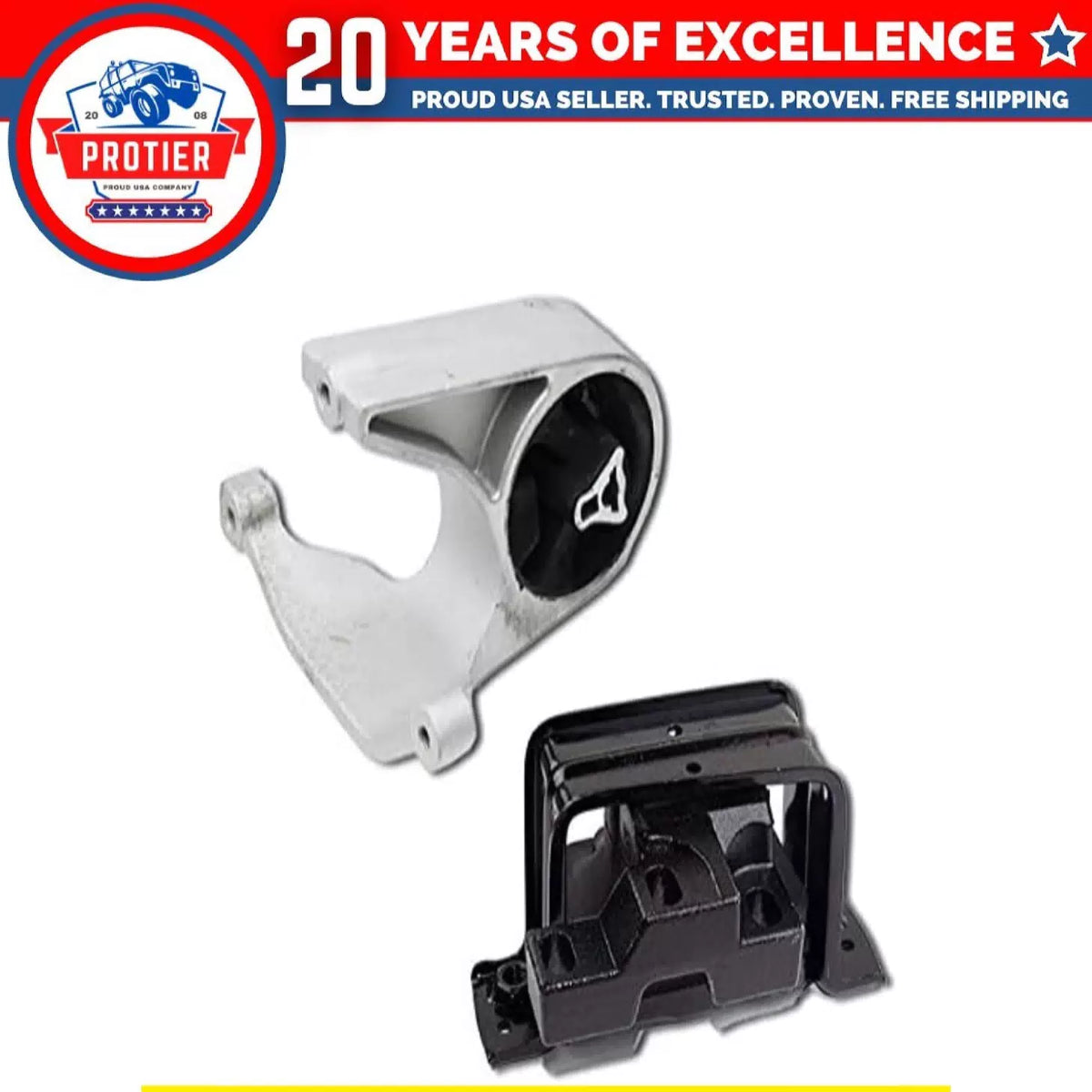 Fits 2001-2006 Chrysler Sebring Except Coupe 2.4L 2.7L Motor Mount Set 2pcs 6B93BC-57 [1]