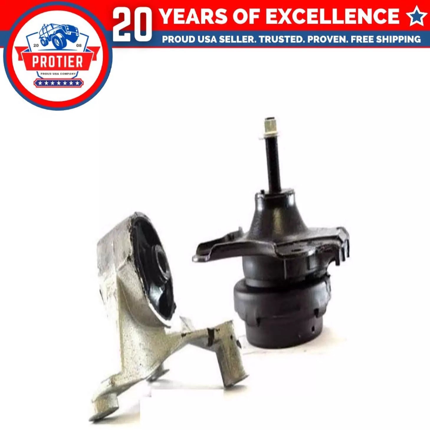 Fits 2002-2004 Honda Civic 1.7L Front & Front Left Engine Motor Mount for 6B93BC-57 [1]