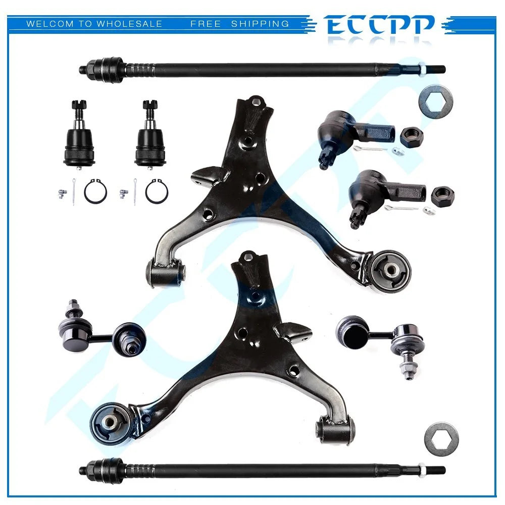Fits 2002-2006 Honda CR-V 10x Front Lower Control Arms Tie Rods Sway Bars 6B93BC-57 [1]