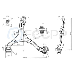 Fits 2002-2006 Honda CR-V 10x Front Lower Control Arms Tie Rods Sway Bars 6B93BC-57 [2]