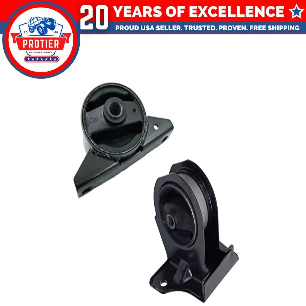 Fits 2003-2004 Chrysler Sebring 2.4L Coupe w/Manual Front & Rear Mount 2PCS 6B93BC-57 [1]