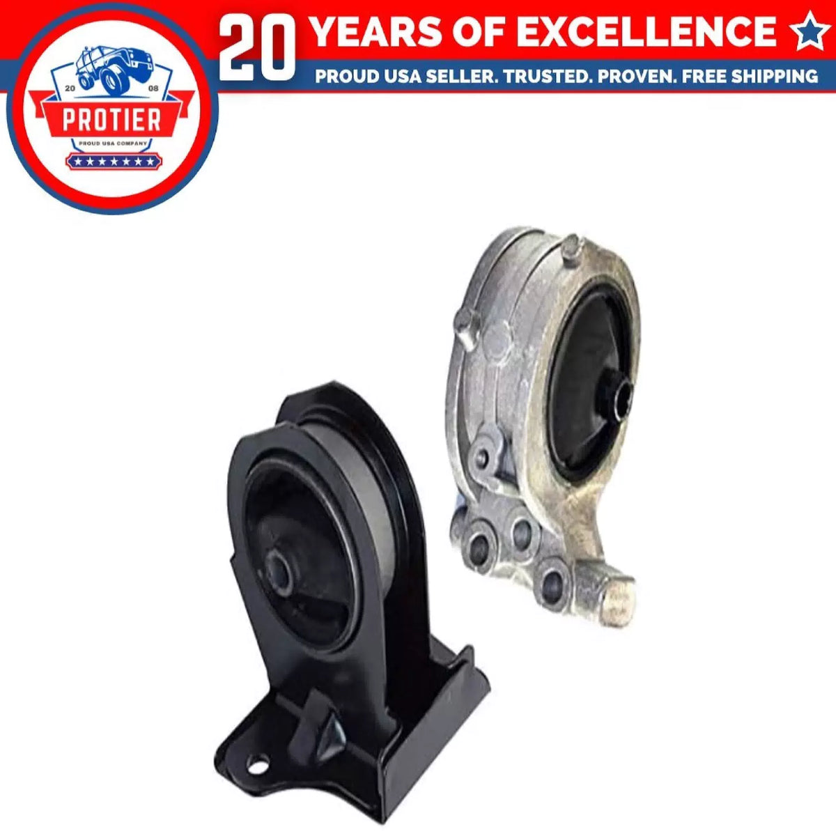 Fits 2003-2004 Chrysler Sebring 2.4L Coupe w/Manual Motor Mount Set 2PCS 6B93BC-57 [1]