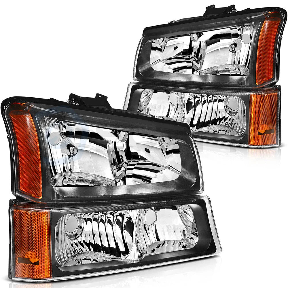 Fits 2003-2006 Chevy Avalanche Headlamp Headlights Assembly Pair Replacement Set 6B93BC-57 [1]