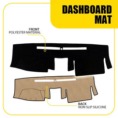 Fits 2005-2020 NISSAN FRONTIER DASH COVER MAT DASHBOARD PAD CHARCOAL BLACK EOA 6B93BC-57 [1]