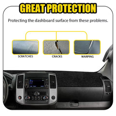Fits 2005-2020 NISSAN FRONTIER DASH COVER MAT DASHBOARD PAD CHARCOAL BLACK EOA 6B93BC-57 [2]