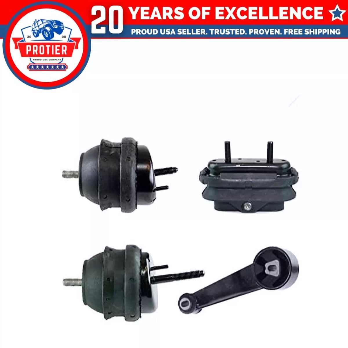 Fits 2006-2008 Buick Lucerne 3.8L AUTO Engine Motor&Trans Mount Set 4pcs 6B93BC-57 [1]