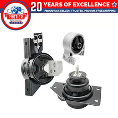 Fits 2006-2011 Hyundai Accent 1.6L Front Low/Upper Motor & Trans Mount 3pc : 6B93BC-57 [1]
