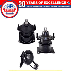 Fits 2007-2013 Acura MDX/ 2010-2013 ZDX 3.7L Engine Motor Mount Set 3pc 6B93BC-57 [1]